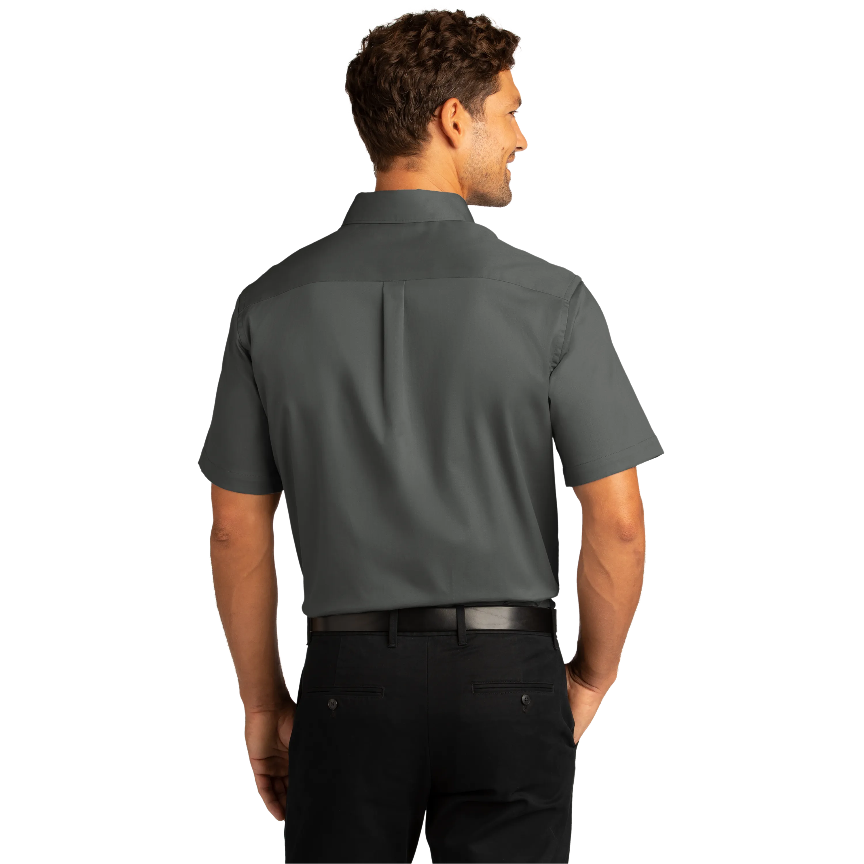 B2118M Mens Short Sleeve SuperPro React Twill Shirt