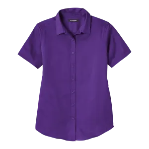 B2118W Ladies Short Sleeve SuperPro React Twill Shirt