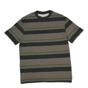Boxy Tee Short Sleeve Dark Tonal Stripes