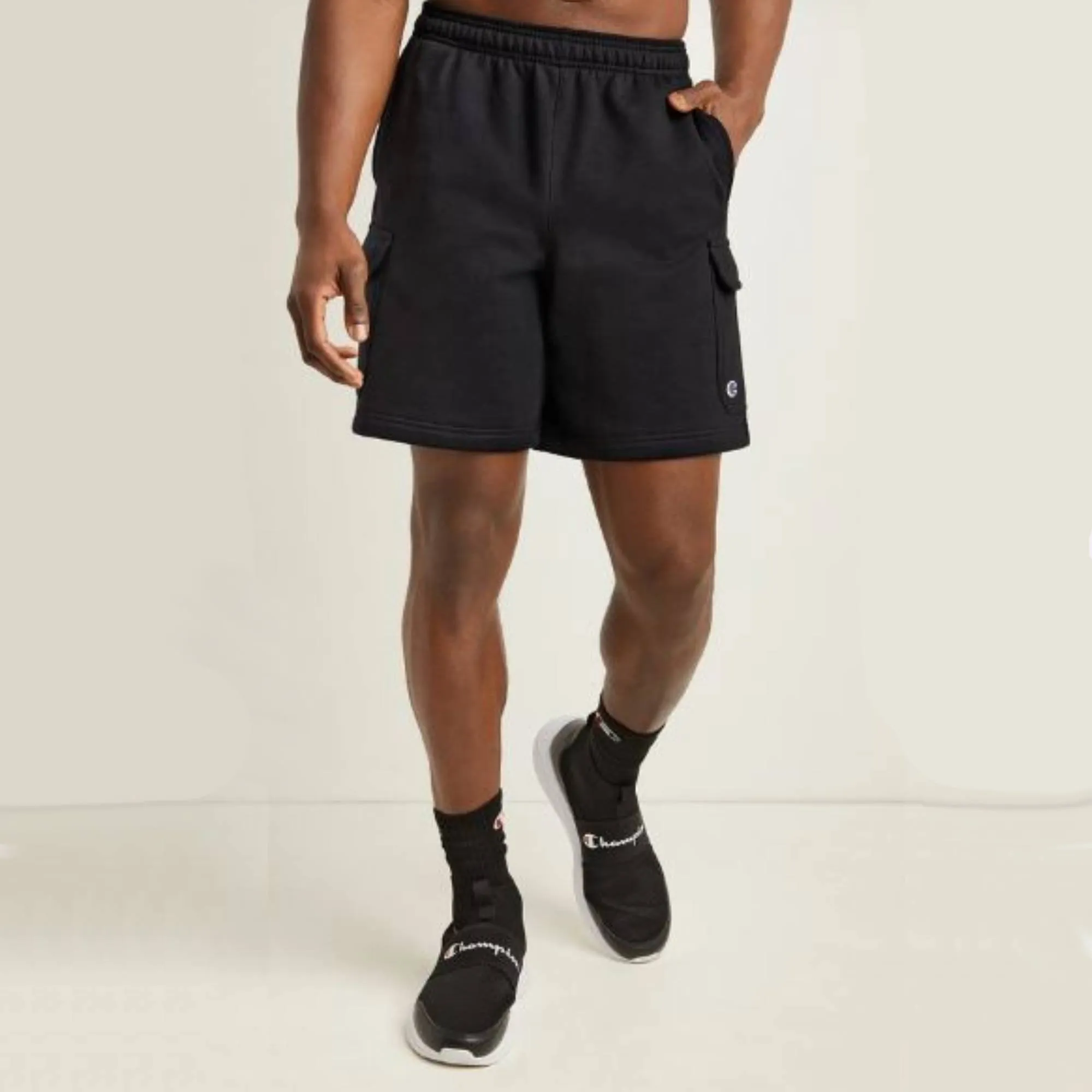 CHAMPION - Men - 8" Powerblend Cargo Short - Black