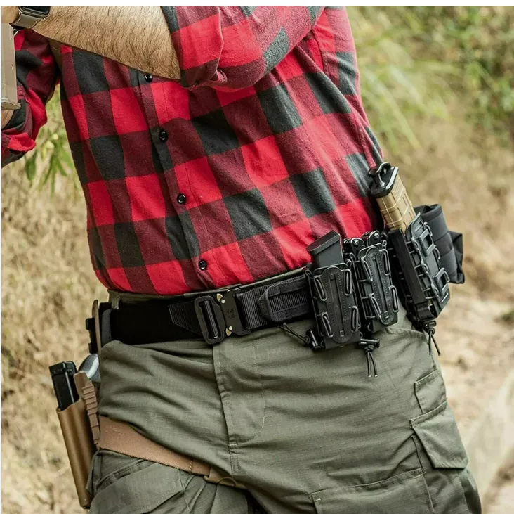 MEN Casual Military Tactical Army Adjustable Quick Release Belts Pants Waistband
