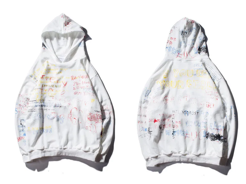 Men's Autumn Casual Hoodie With Print