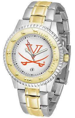 Virginia Cavaliers Competitor Two Tone Stainless Steel Men's Watch